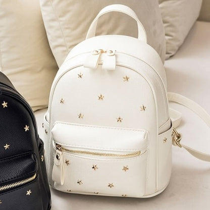 ladies pu leather fashionable styling backpack