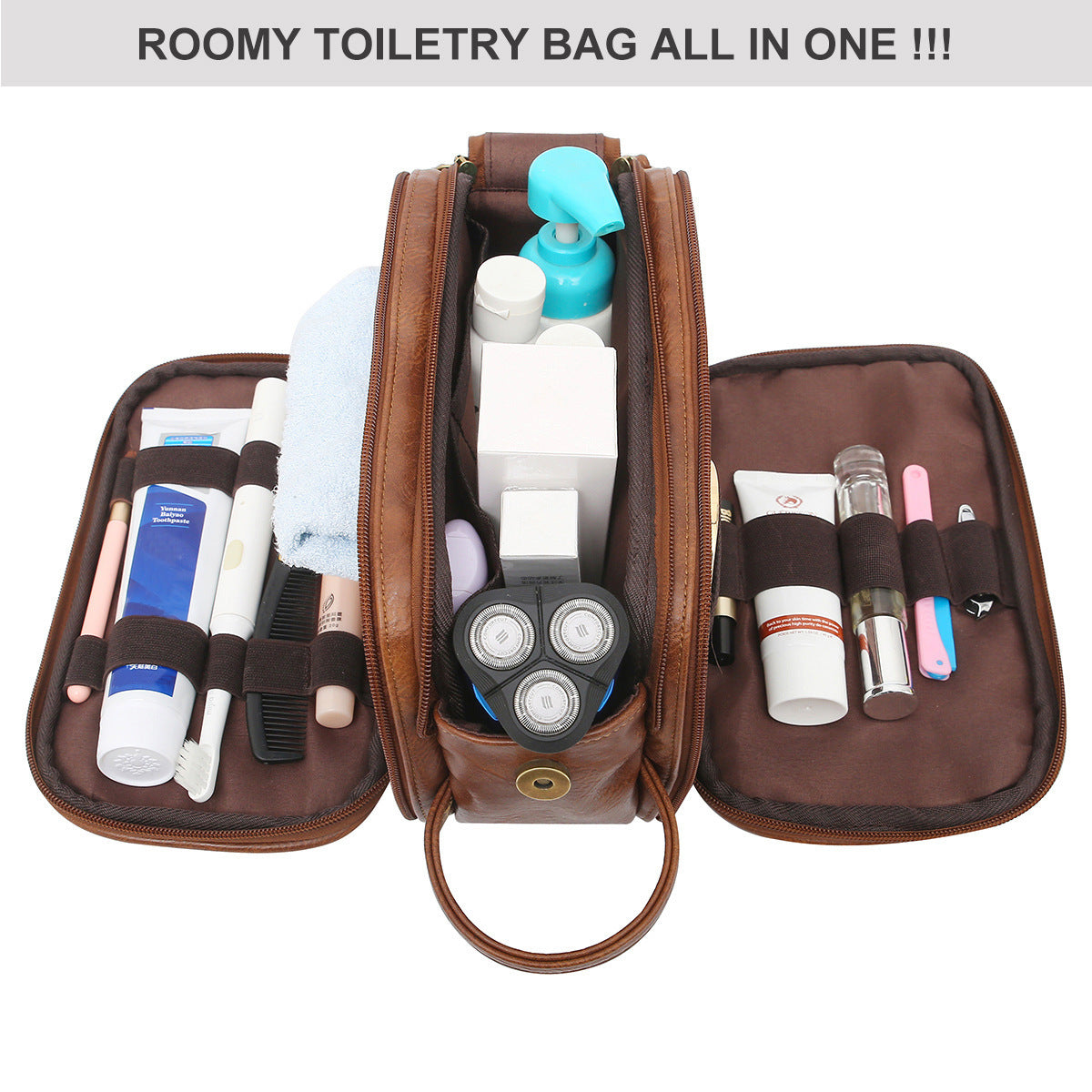 mens toiletry bag travel storage cosmetic