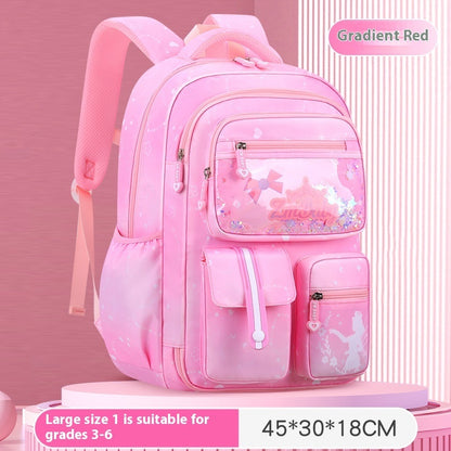 Cute Cartoon Large Capacity Spine Protection Children's Load Reducing Schoolbags