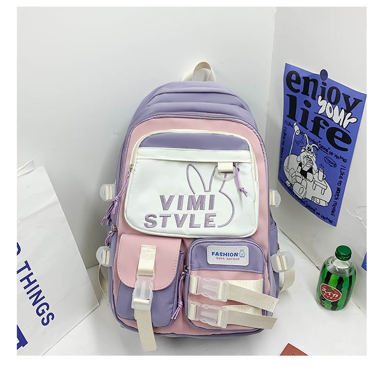 female junior high school student large capacity good looking backpack