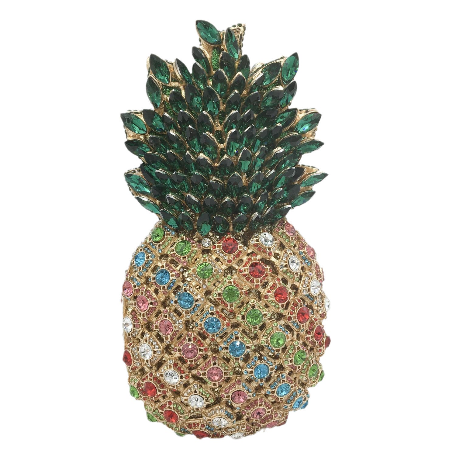 pineapple rhinestone banquet clutch