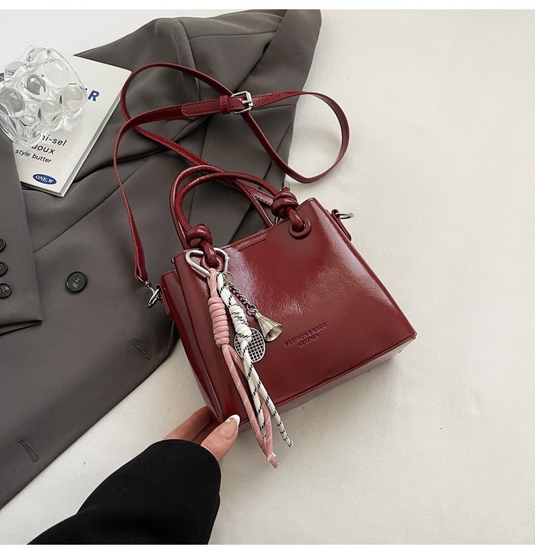 womens messenger bag fashion portable one shoulder bucket bag