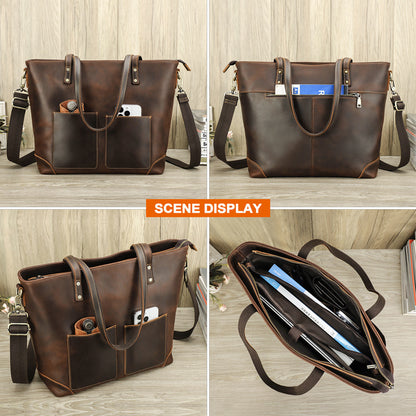 retro fashion large capacity crossbody bag