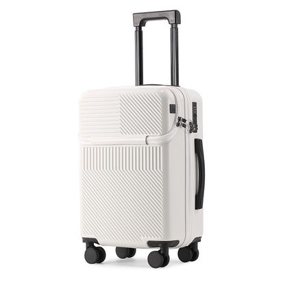 us multi functional front fastening luggage large capacity