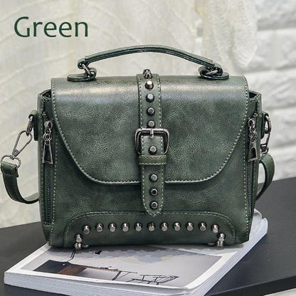 women vintage leather crossbody handbags