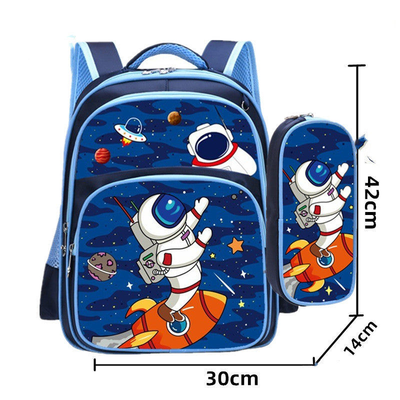 boys and girls backpack cartoon to reduce the burden