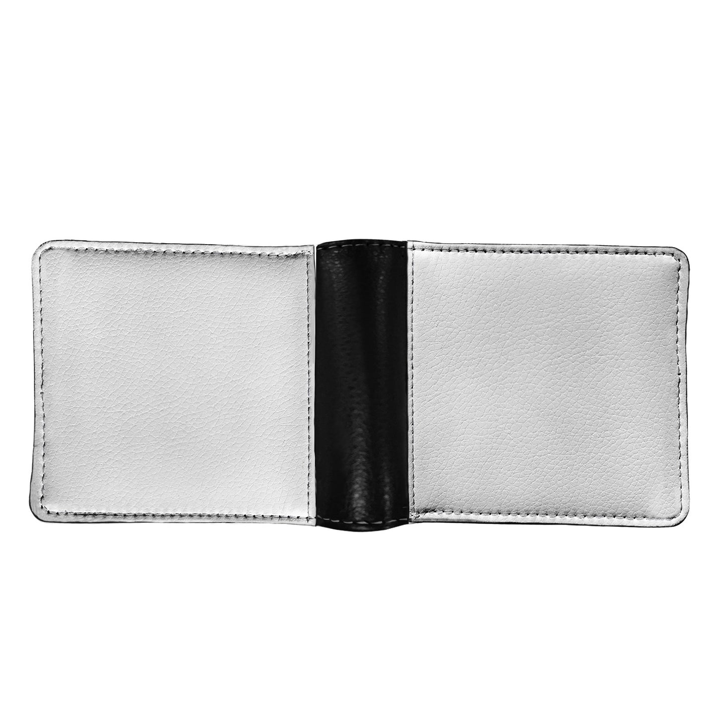 mens pu wallet creative pattern printing fashion