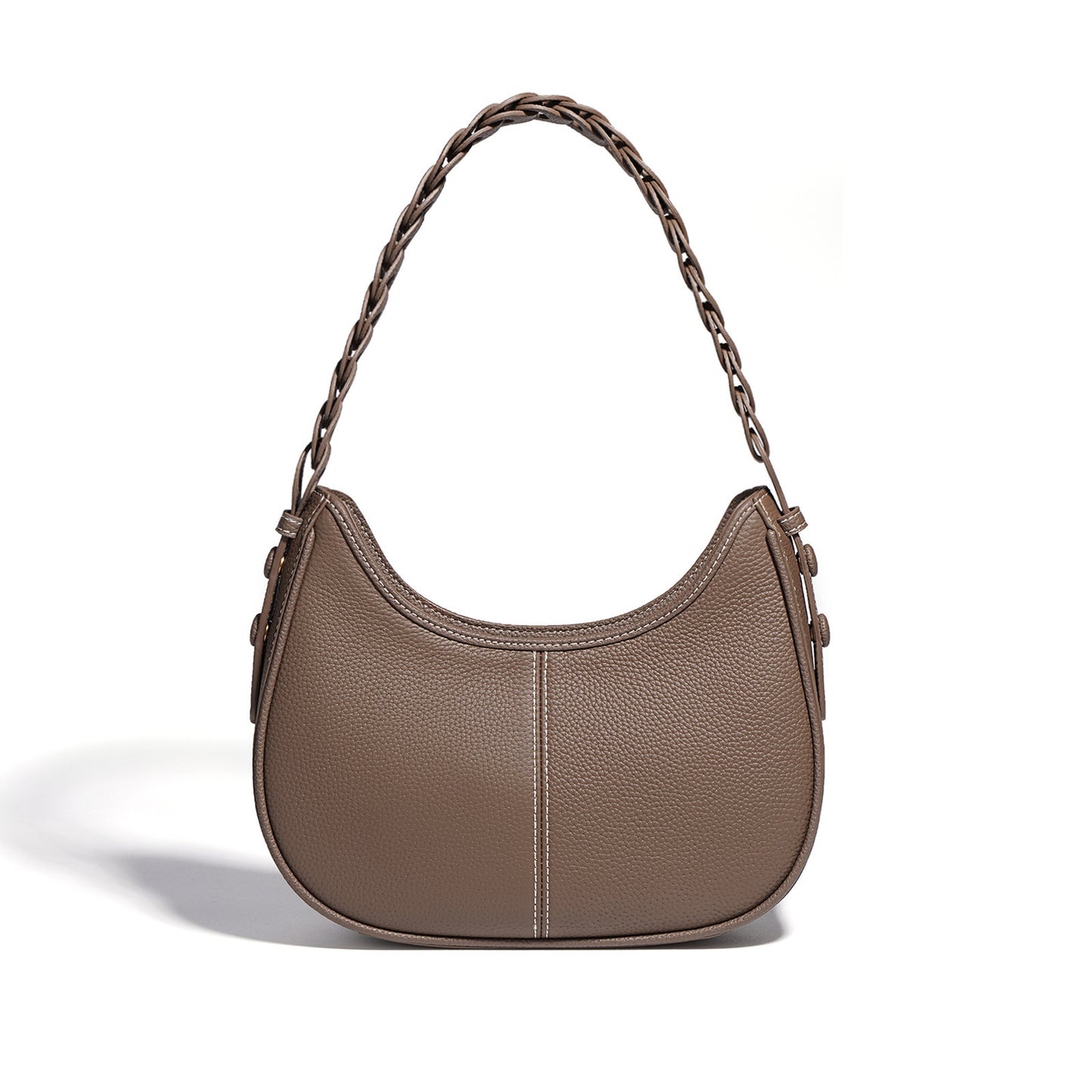 litchi grain top layer cowhide leather single shoulder bag