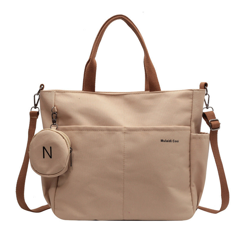 niche casual fashion nylon canvas tote bag for women