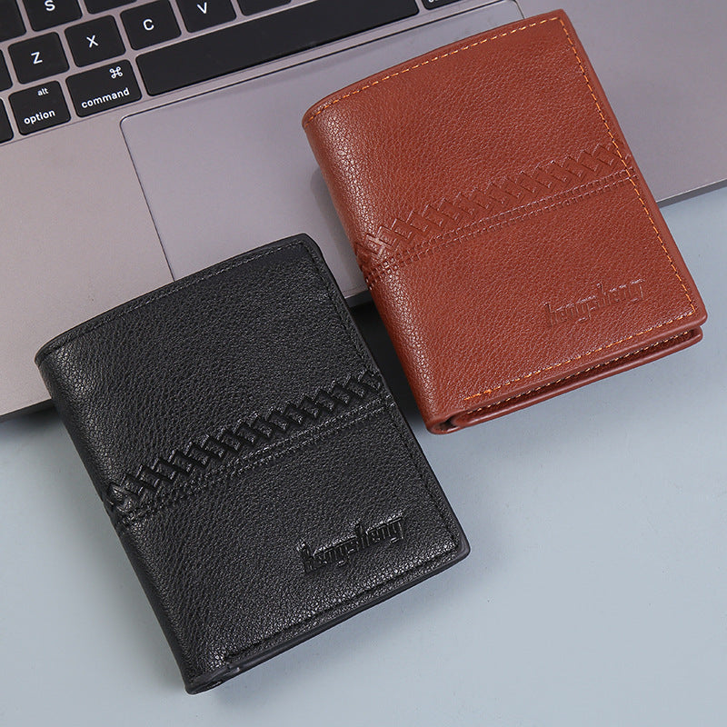 wallet men short leather wallet wallet men