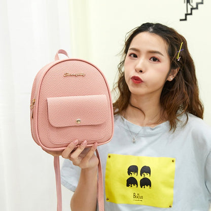 fashion women shoulders small backpack letter purse mobile phone simple ladies travel bag student school backpacks