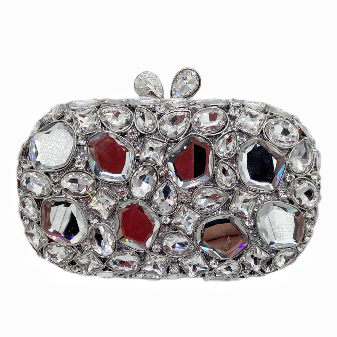 hand held new diamond evening bag