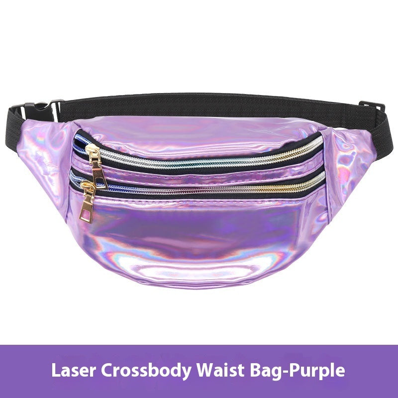 outdoor mens and womens waist pack sports fitness 7 color laser