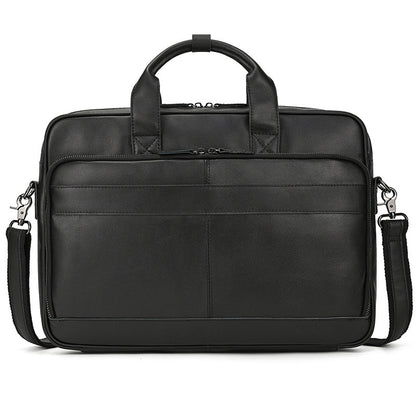 mens first layer cowhide portable briefcase