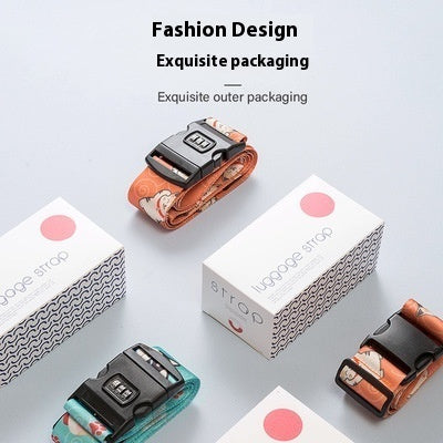 Password Lock Safety Belt Suitcase Band Trolley Case Packing Belt