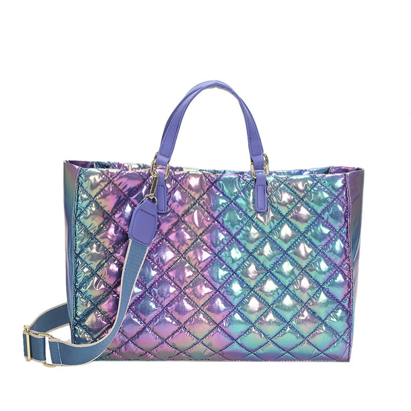 womens colorful large capacity diamond embroidery thread handbag