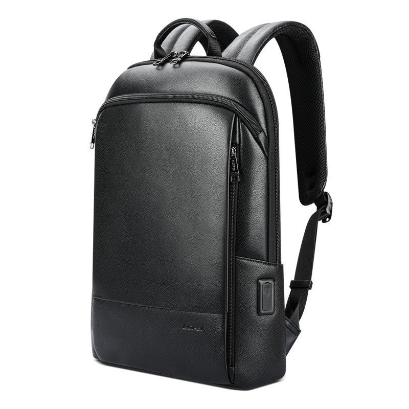 mens fashion new backpack high end genuine leather