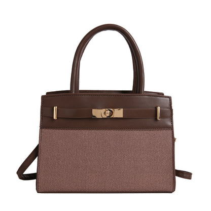Casual Retro Color-block Crossbody Shoulder Bag