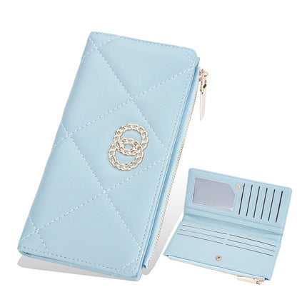 new wallet womens long zipper coin purse multi card slots wallet womens korean clutch