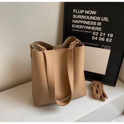 womens large capacity crossbody bucket bag