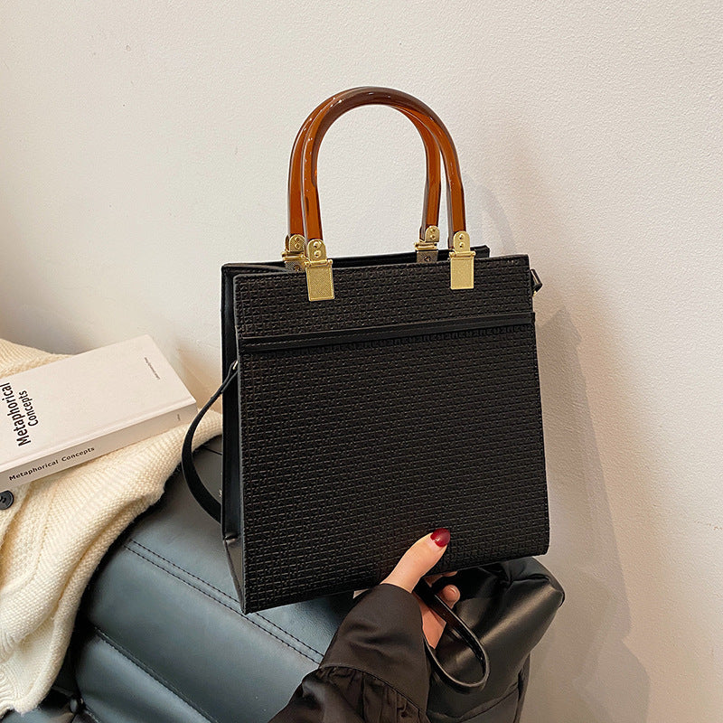 womens fashion stone pattern handbag
