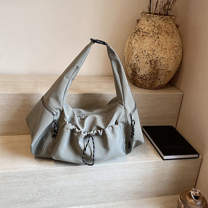 solid color fashion large capacity versatile shoulder crossbody bag