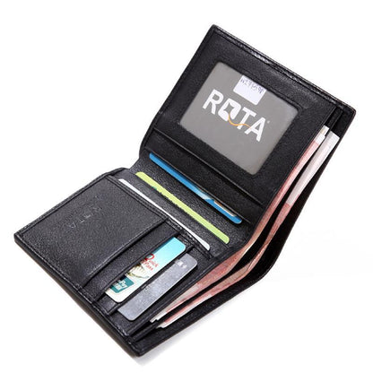 mens horizontal and vertical pearl fish leather wallet with cowhide