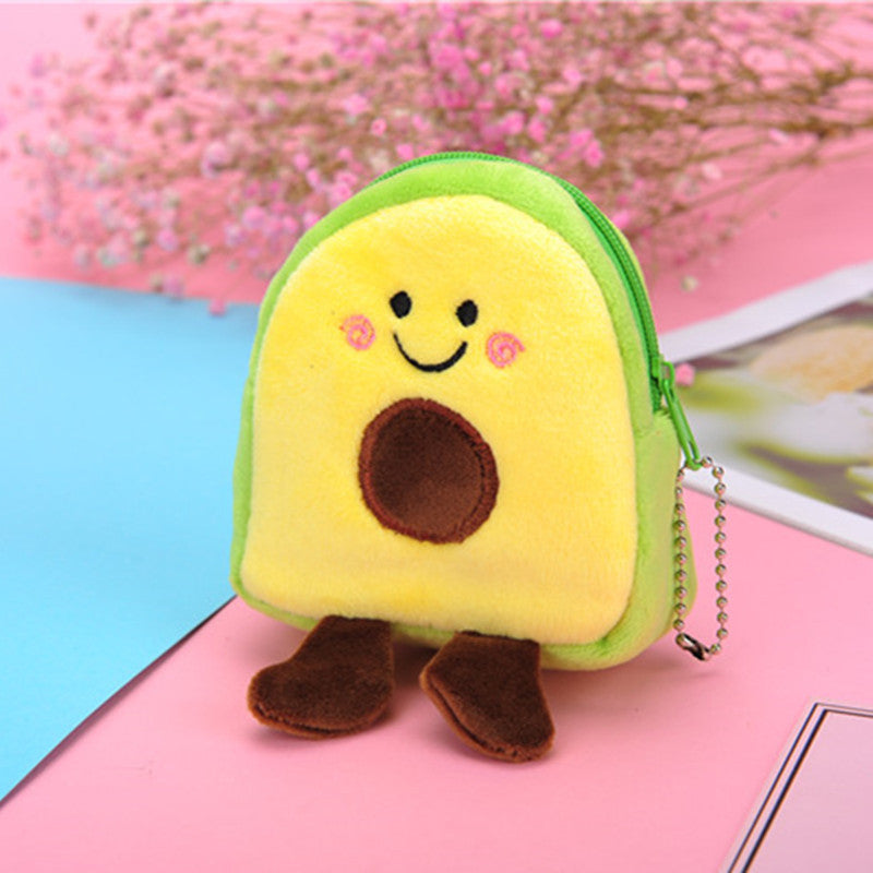 childrens new avocado fruit coin purse