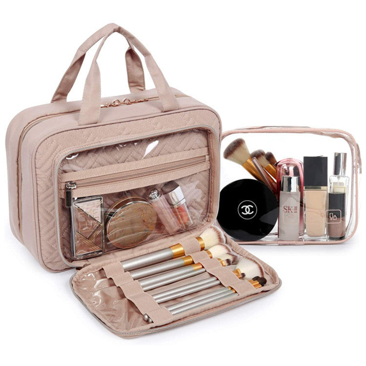 amazon wash bag hanging travel makeup storage box portable clear cosmetic bag travel toiletry set