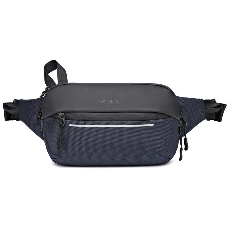 mens waist bag korean version functional multi function expandable messenger