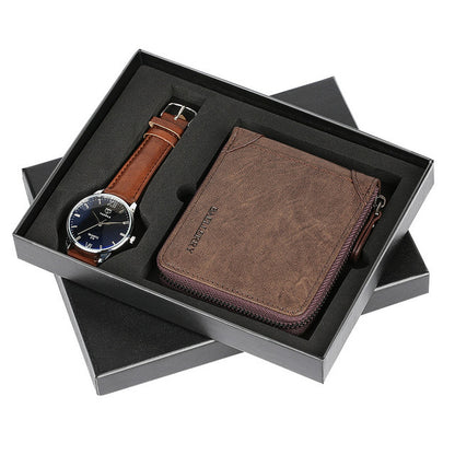 watch mens wallet fashion birthday gift mens quartz watch wallet