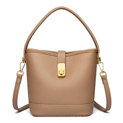 Fashionable Minimalist Multi-layer Single Shoulder Bag Niche Versatile Soft Leather