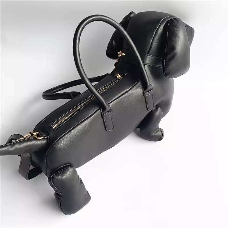 fashion creative cartoon dog shape handbag
