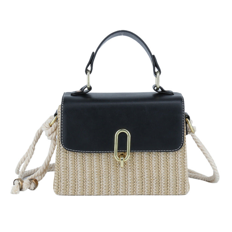 handbag western style one shoulder versatile woven bag