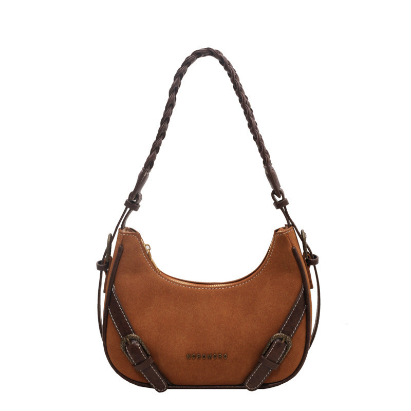 retro underarm baguette shoulder selenodont bag