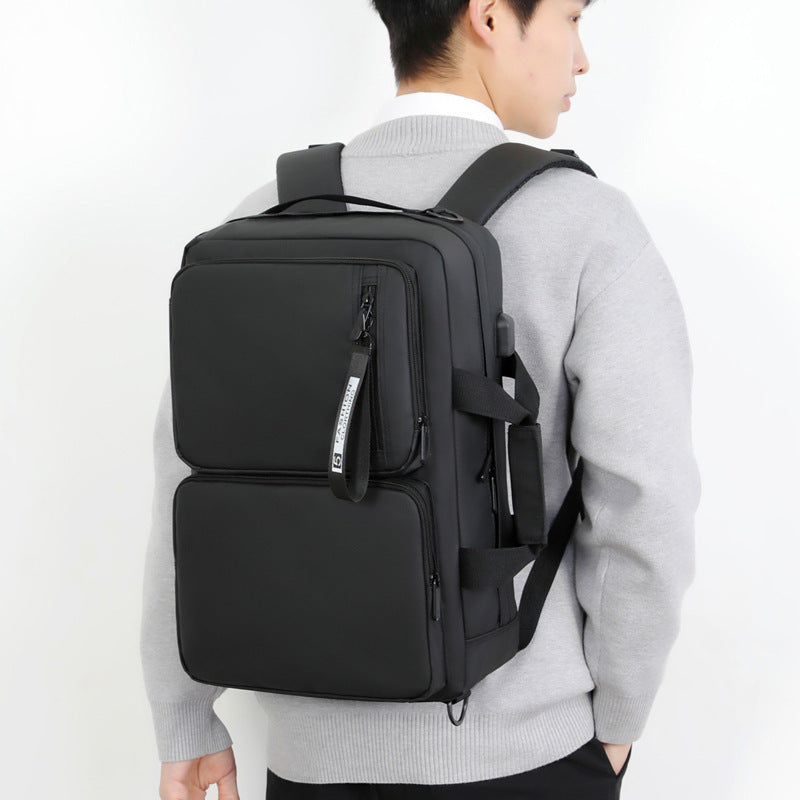 multifunctional backpack large capacity business laptop bag leisure travel commuter schoolbag portable shoulder bag