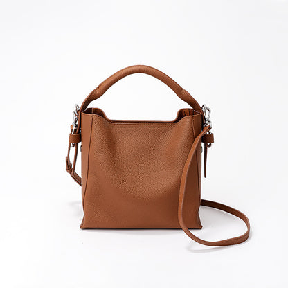 womens fashion top layer cowhide bucket bag