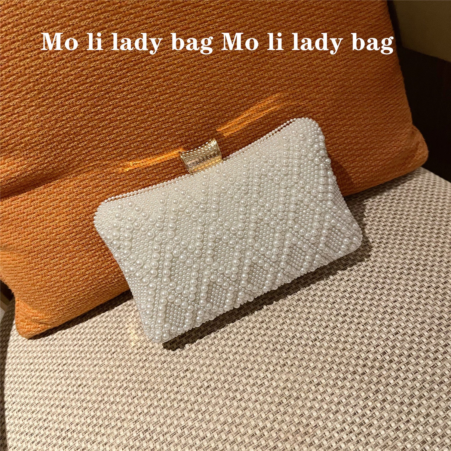 clutch temperament ladies banquet pearl bag