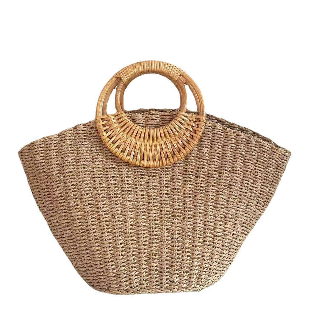 new handheld grass woven simple woven womens bag
