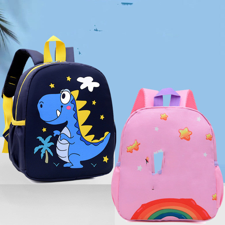 kindergarten mens and womens burden reduction decompression anti lost fashion all match school bag cartoon student schoolbag wholesale