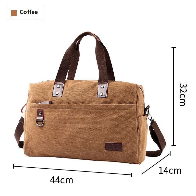 fashion mens retro canvas out luggage business travel handbag