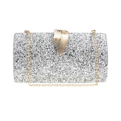 sequined dinner bag fashion simple clutch long small square bag dress bridal bag party wedding