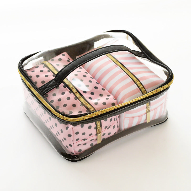 pvc portable portable multifunctional cosmetic bag