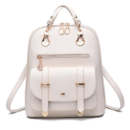 female bag fashion pu leather dual use backpack