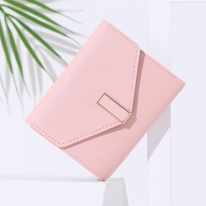 womens short wallet with multiple change slots