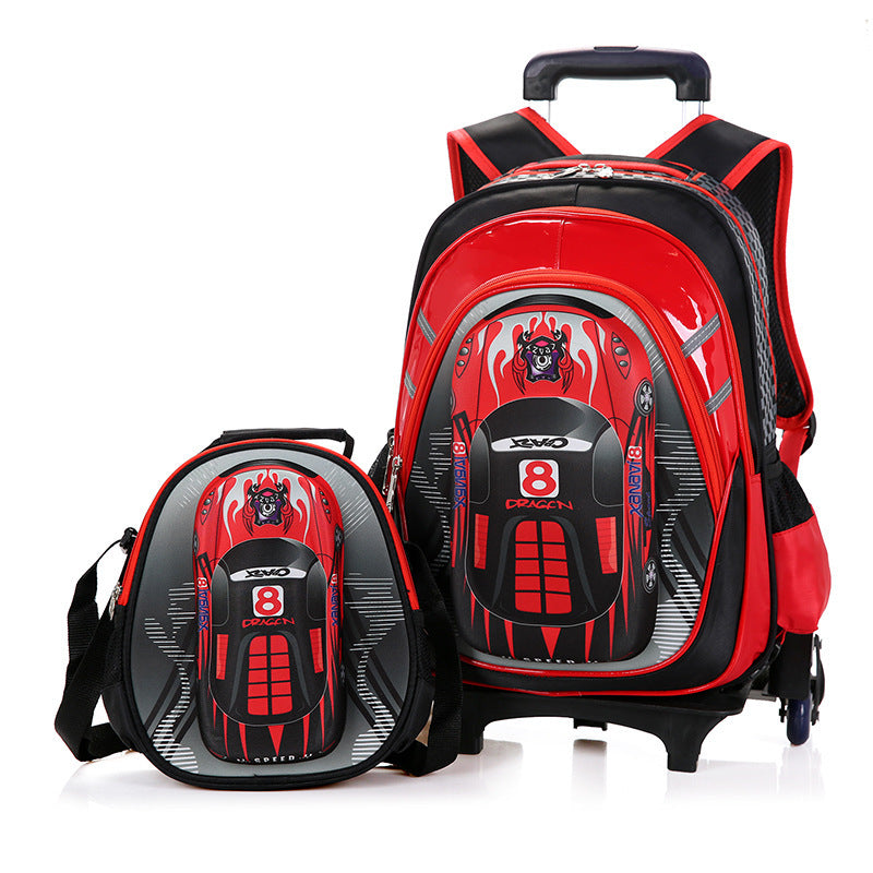 the new mens detachable trolley schoolbag reduces the burden