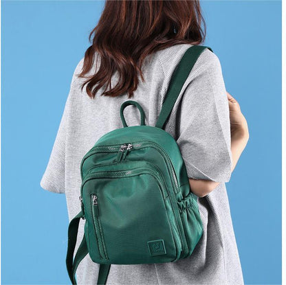 new nylon water repellent large capacity backpack female lightweight backpack