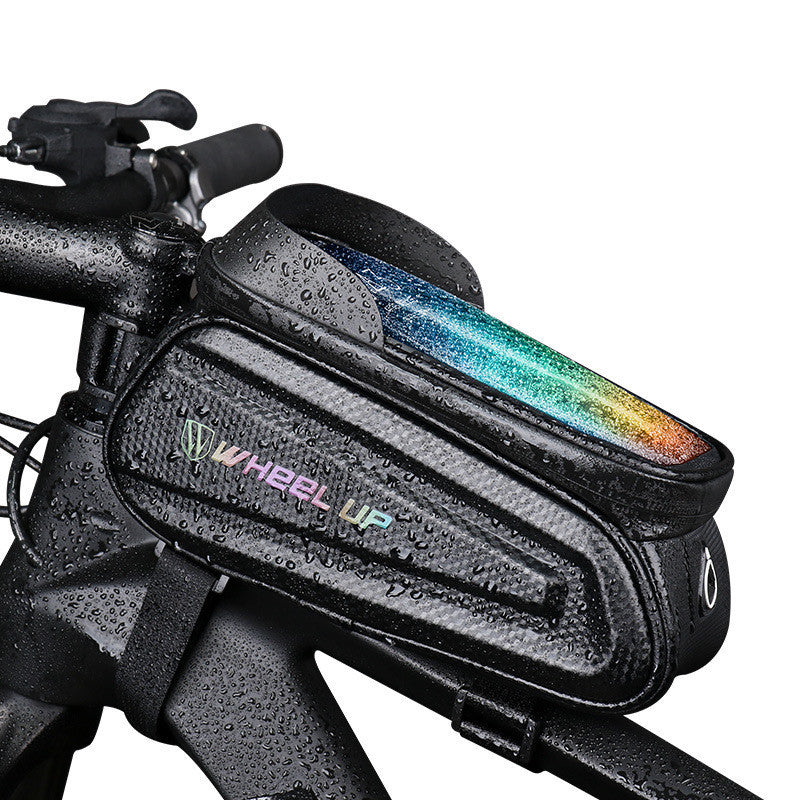 mobile phone touch screen upper tube bag saddle bag