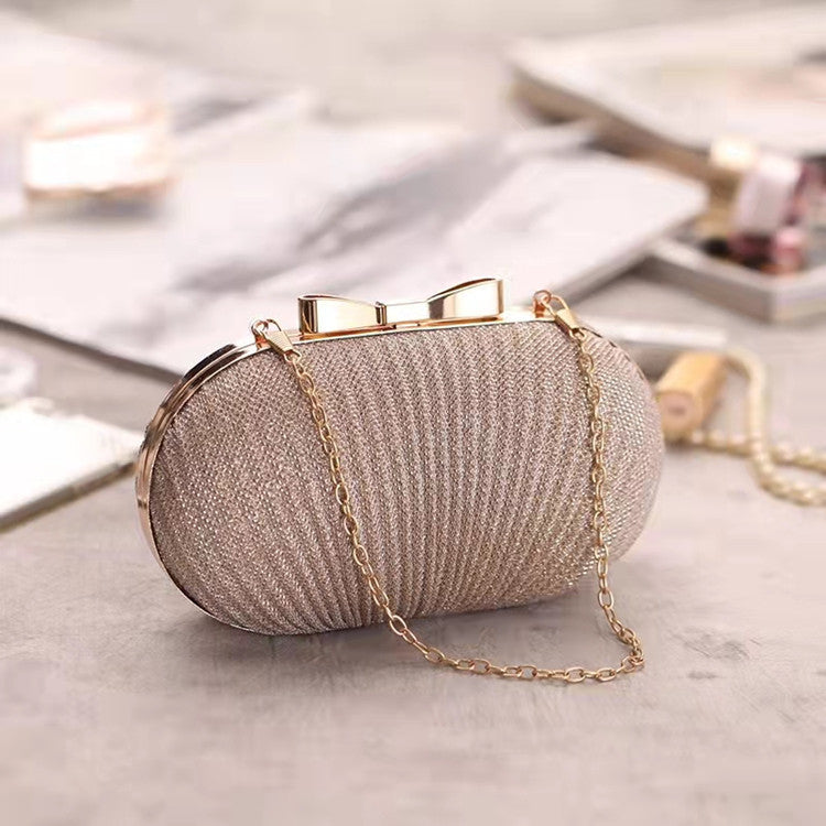 fashion pleated butterfly goose egg dinner bag