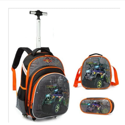 three piece trolley bag for primary school students